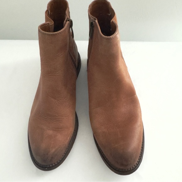 Franco Sarto Horrace Brown Leather Booties 8.5 - Picture 5 of 11